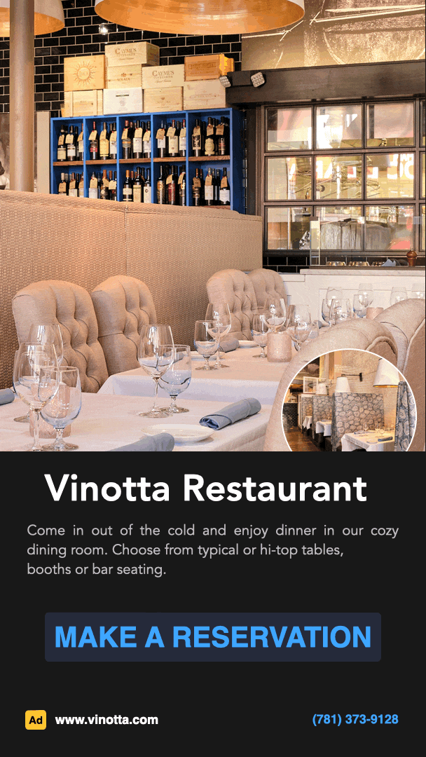 Vinotta make a reservation Social Media Design
